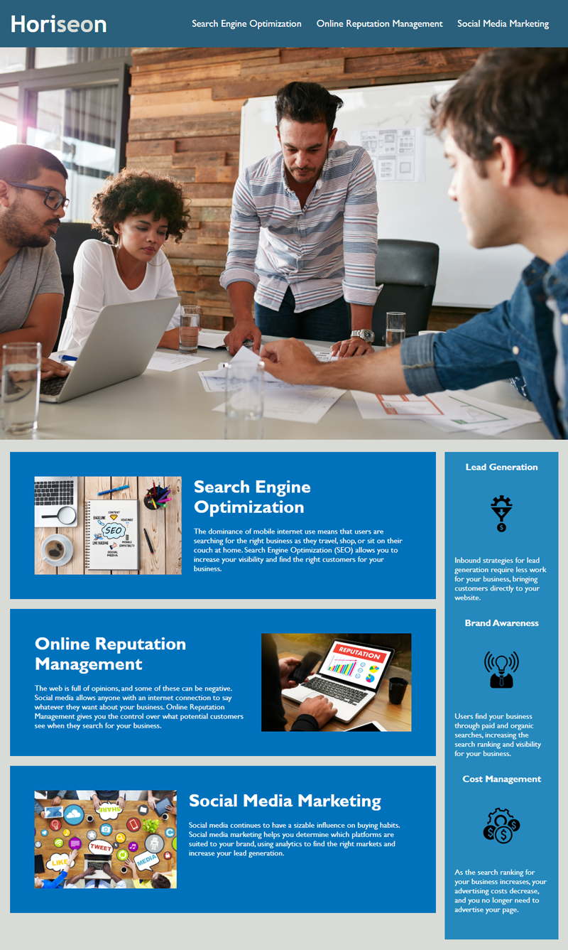 Accessibility project website screenshot